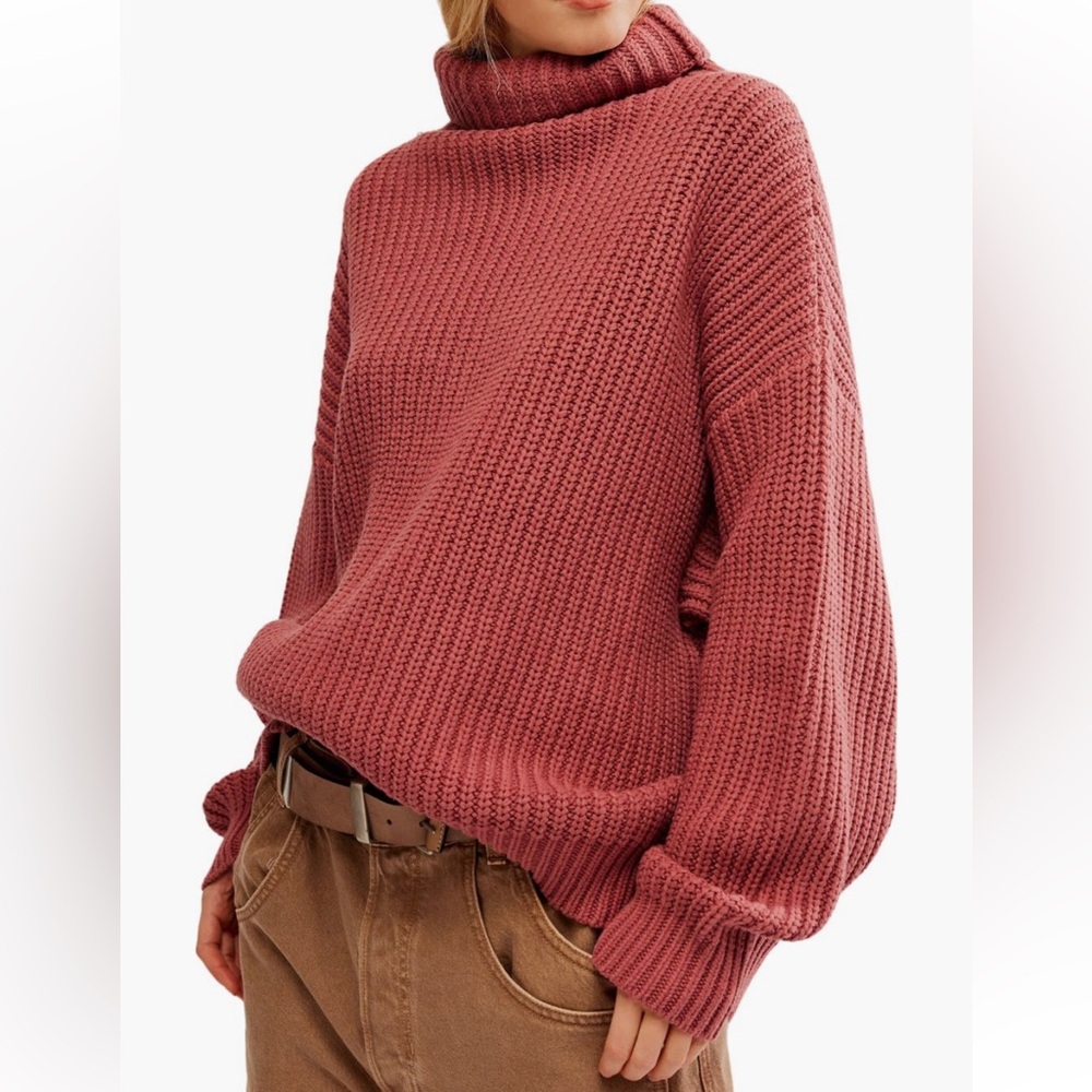 Free People Swim Too Deep Turtleneck Sweater